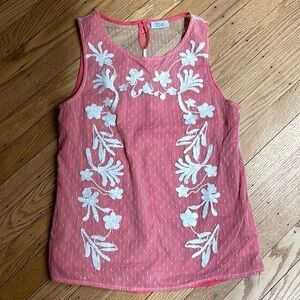 TOBI top blouse Juliette pink sleeveless sheer Top woman’s size small